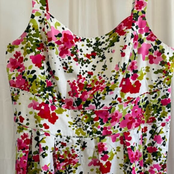 Jessica Howard Pink/Green Floral Dress with Pink Cardigan 22W - Picture 4 of 13